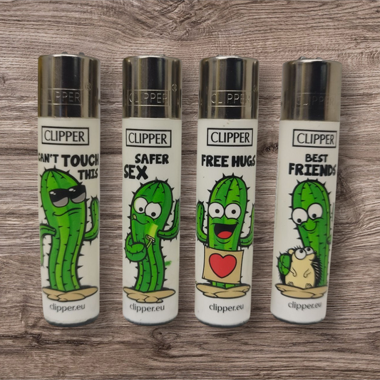 Clipper large 4er Set - Kaktus - "Red Pin"