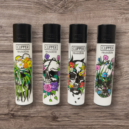 Clipper Large 4er Set - Natural Skulls 2 -