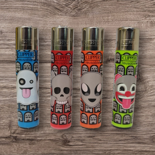 Clipper Large 4er Set - Scary Emojis -