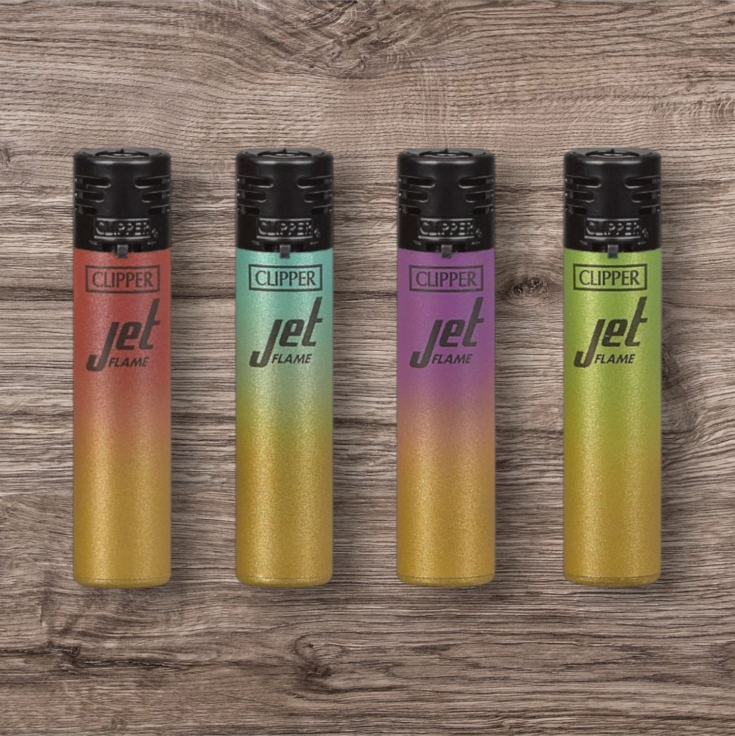 Clipper Large 4er Set Jet Flame - Metallic Gradient 5 -
