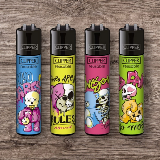Clipper Large 4er Set - Bear Skulls -