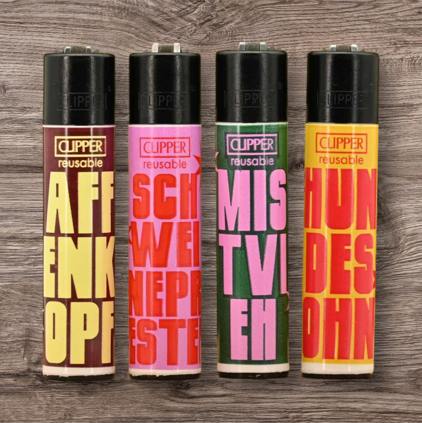 Clipper Large 4er Set - Schimpftiere -