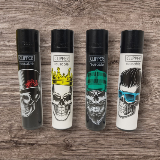 Clipper Large 4er Set - Skull Heads 1 -