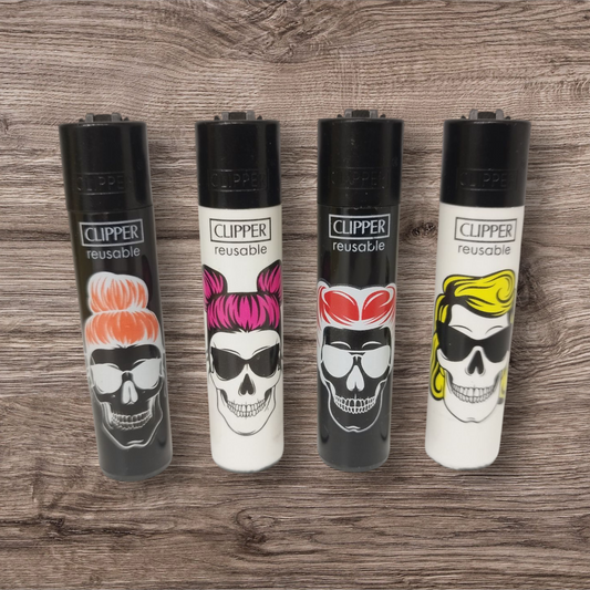 Clipper Large 4er Set - Skull Heads 2 -