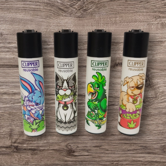 Clipper Large 4er Set - Stoned Animals