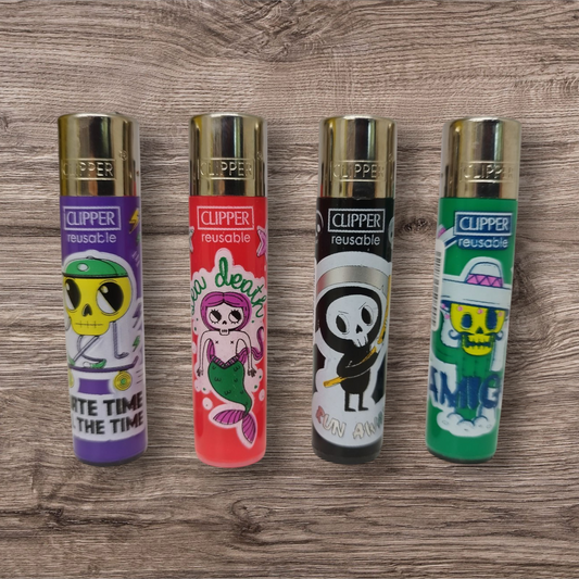 Clipper Large 4er Set - Stiker skulls -