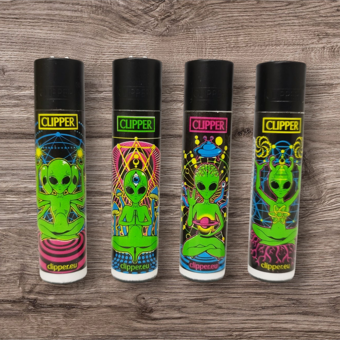 Clipper Large 4er Set - Trippy Alien -