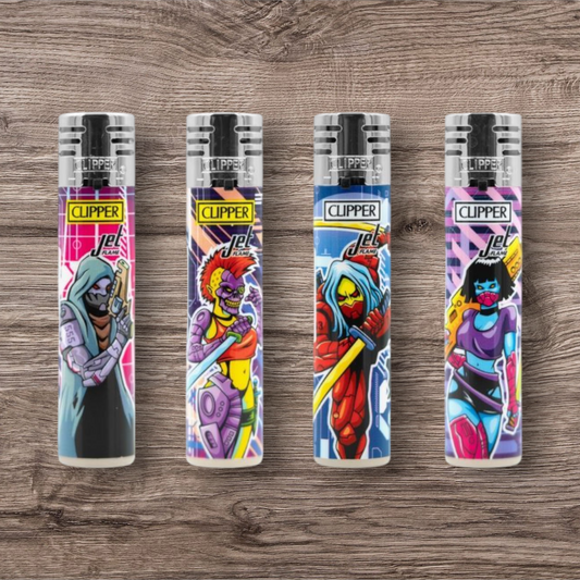 Clipper Large Jet Flame 4er Set - Cyborg Assassin -