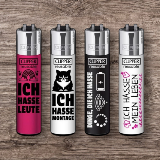 Clipper Large 4er Set - FFX Ich Hasse -