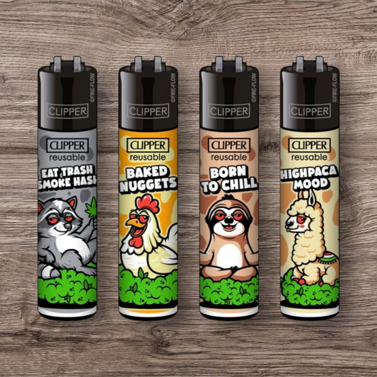 Clipper Large 4er Set - Stoned Animals 3 -